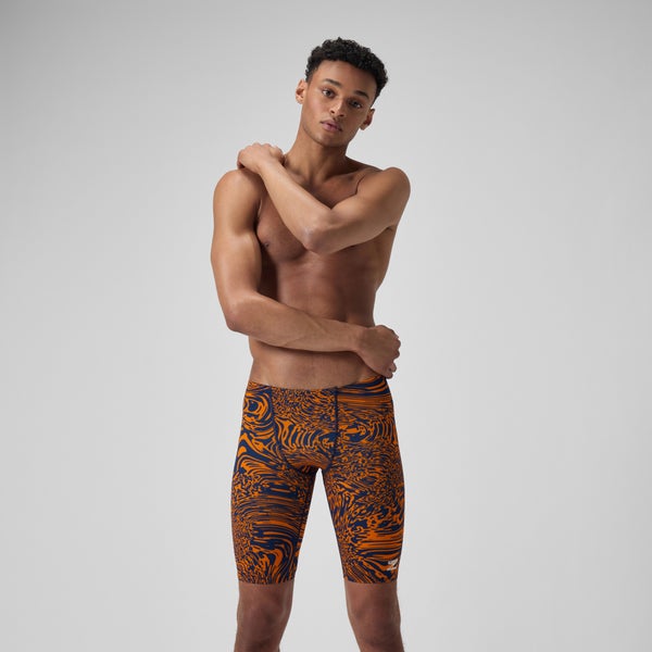 speedo Men's Hydrochasm Jammer Orange/Navy