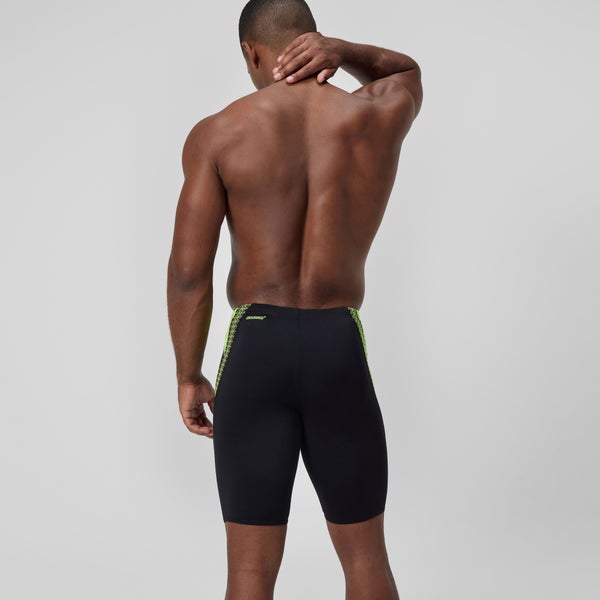 Speedo Men's Hyperboom Splice Jammer Black/Yellow