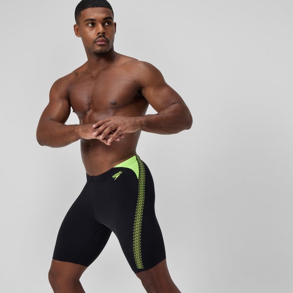 Speedo Men's Hyperboom Splice Jammer Black/Yellow