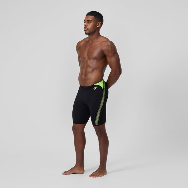 Speedo Men's Hyperboom Splice Jammer Black/Yellow