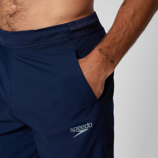 Speedo Men's Knit Warmup Shorts Navy