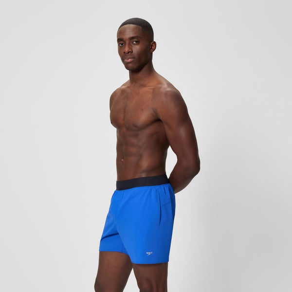 Speedo Men's Lookout Solid 16" Swim Shorts Blue