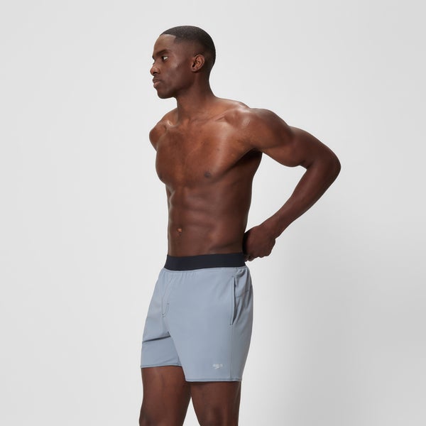 Speedo Men's Lookout Solid 16" Swim Shorts Gray