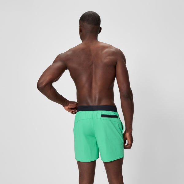 Speedo Men's Lookout Solid 16" Swim Shorts Green