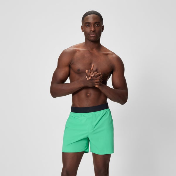 speedo Men's Lookout Solid 16" Swim Shorts Green