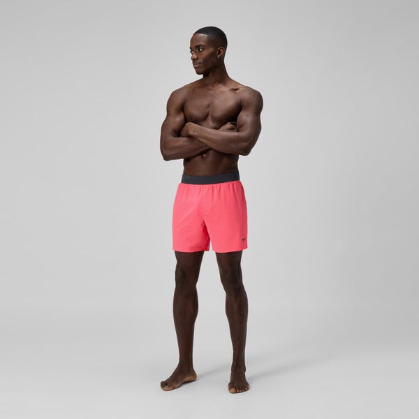 Speedo Men's Lookout Solid 16" Swim Trunks Orange