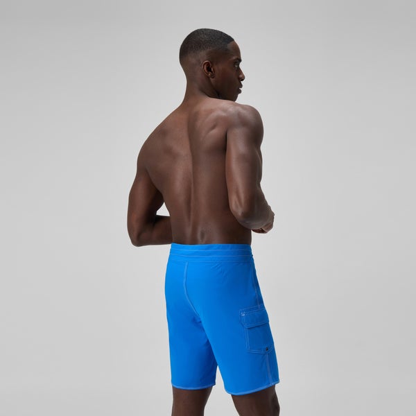 Speedo Men's Lookout Solid 18" Boardshorts Blue