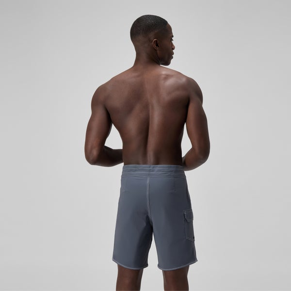 Speedo Men's Lookout Solid 18" Boardshorts Gray