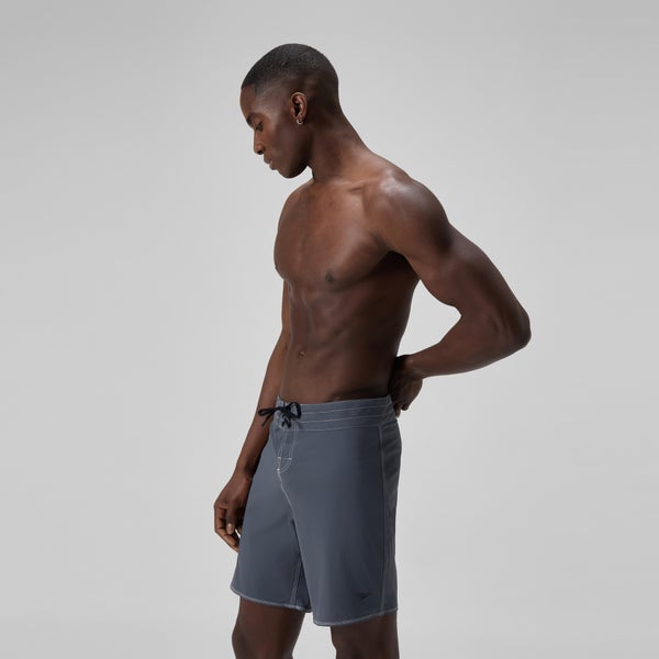 Speedo Men's Lookout Solid 18" Boardshorts Gray