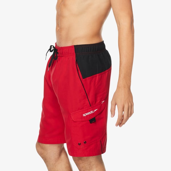 Speedo Men's Marina Sport Volley Swim Trunks Red