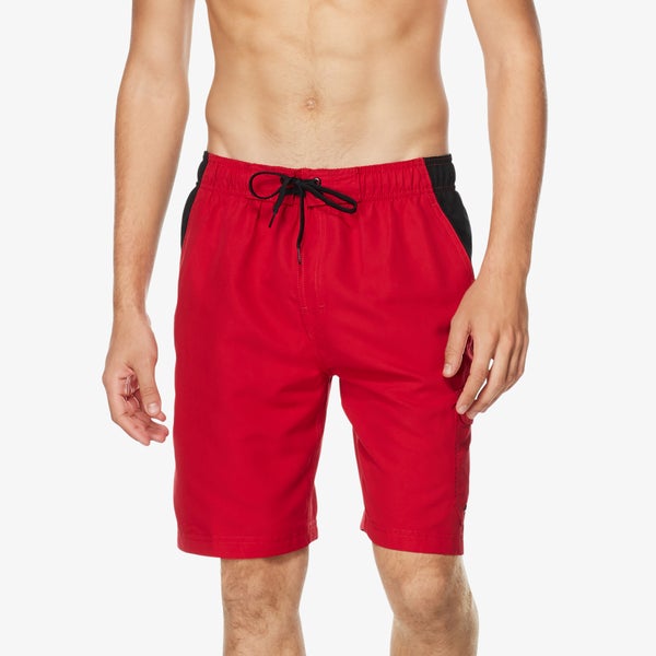 speedo Men's Marina Sport Volley Swim Trunks Red