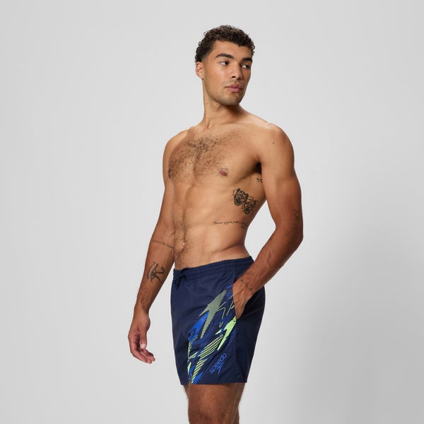 Speedo Men's Medley Logo 16" Swim Shorts Navy/Blue