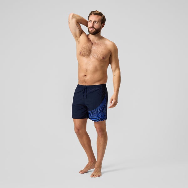 Speedo Men's Medley Logo 16" Swim Trunks Navy