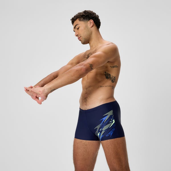 Speedo Men's Medley Logo Square Leg Navy/Blue