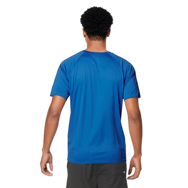 Speedo Men's New Easy Short Sleeve Rashguard Blue