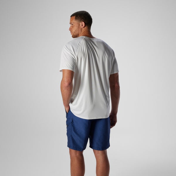 Speedo Men's New Easy Short Sleeve Rashguard White