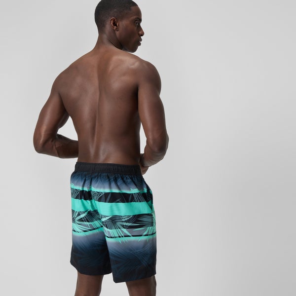 Speedo Men's Print Bondi Boardshort 20" Black/Blue