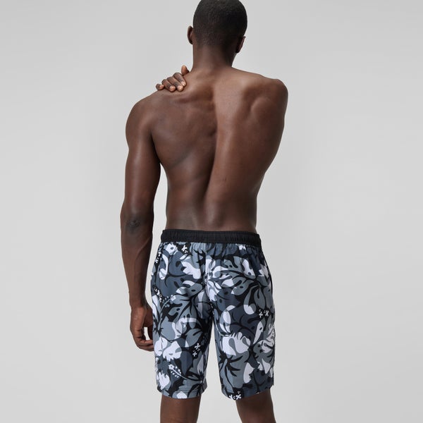 Speedo Men's Print Bondi Boardshort 20" Black/Gray