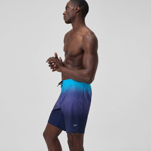 Speedo Men's Print Speedo Flex Boardshort 18" Blue