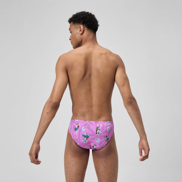 Speedo Men's Printed One Brief Pink