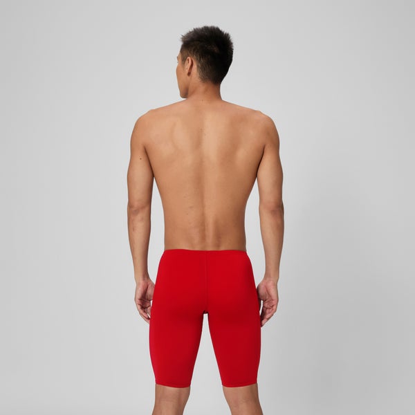 Speedo Men's Solid Adult Jammer Red