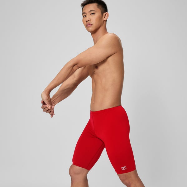 Speedo Men's Solid Adult Jammer Red