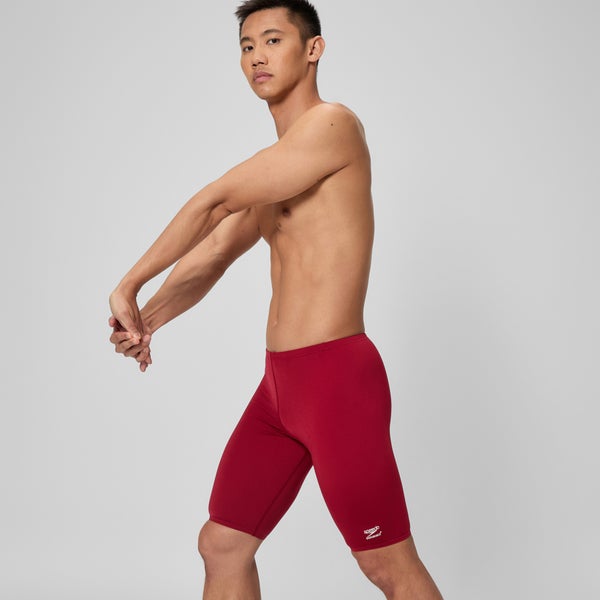 Speedo Men's Solid Adult Jammer Red