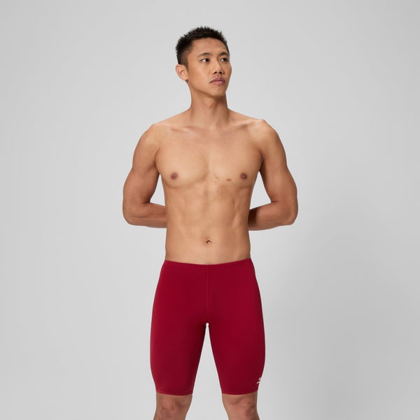 speedo Men's Solid Adult Jammer Red