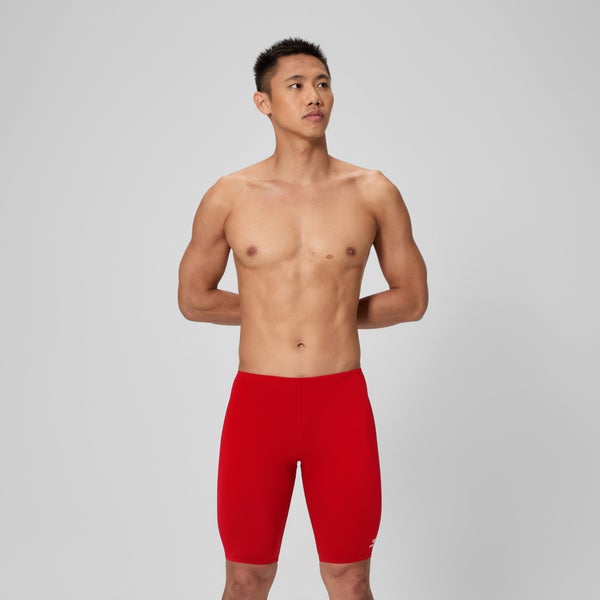 speedo Men's Solid Adult Jammer Red