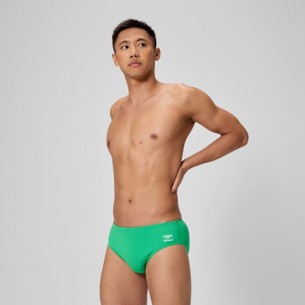 Speedo Men's Solid Brief Green