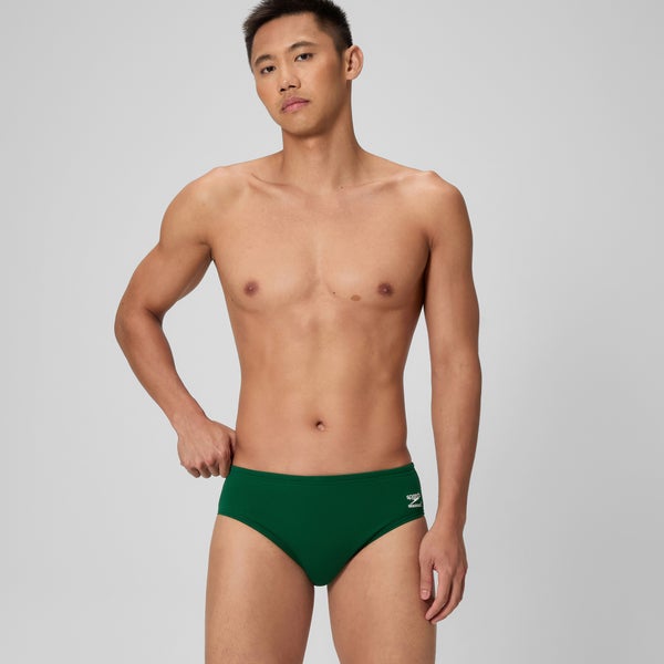 speedo Men's Solid Brief Green