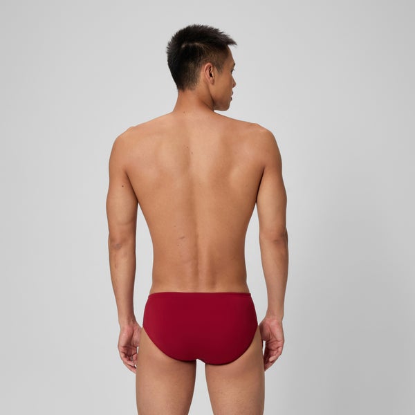 Speedo Men's Solid Brief Red