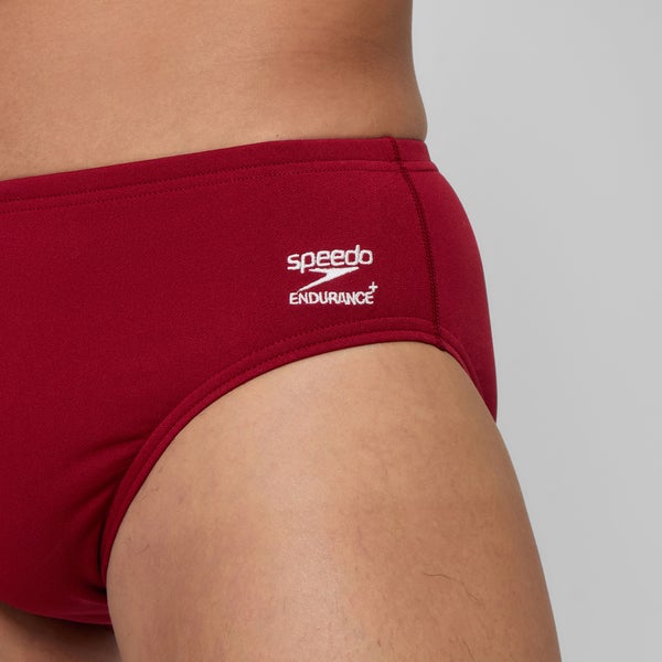 Speedo Men's Solid Brief Red
