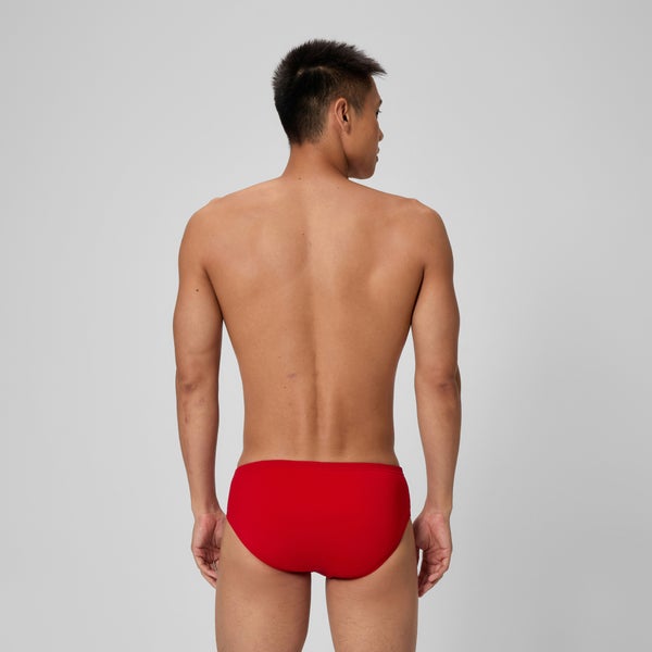 Speedo Men's Solid Brief Red