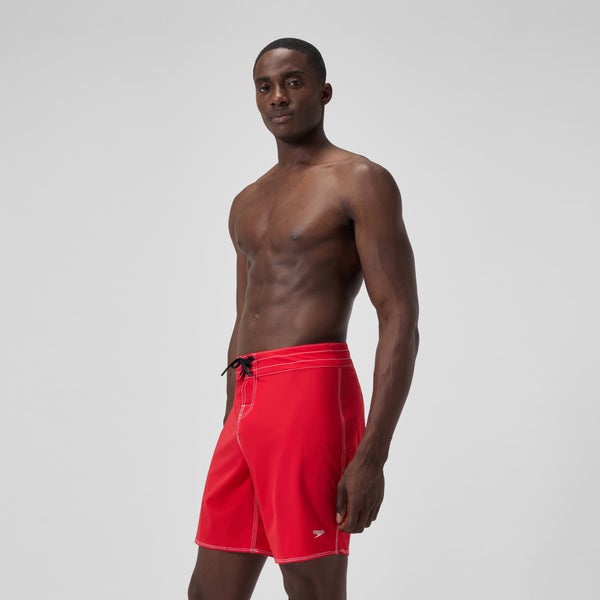 Speedo Men's Solid The Lookout Boardshort 18" Red