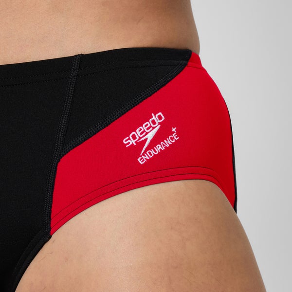 Speedo Men's Spark Splice Brief Red/Black