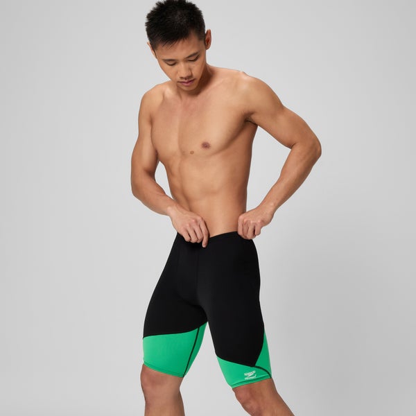 Speedo Men's Spark Splice Jammer Black/Green