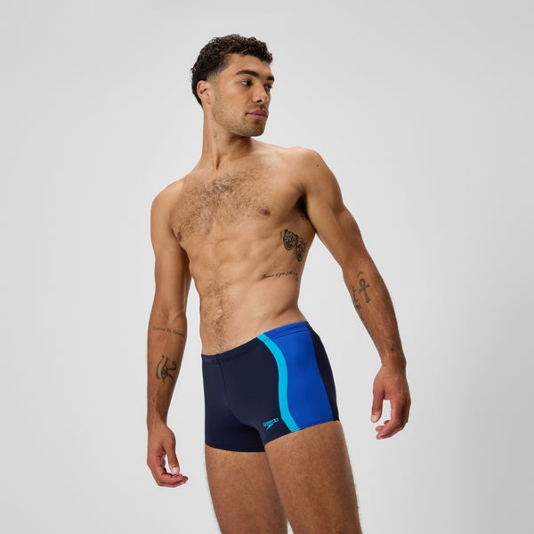 Speedo Men's Splice Square Leg Navy/Blue
