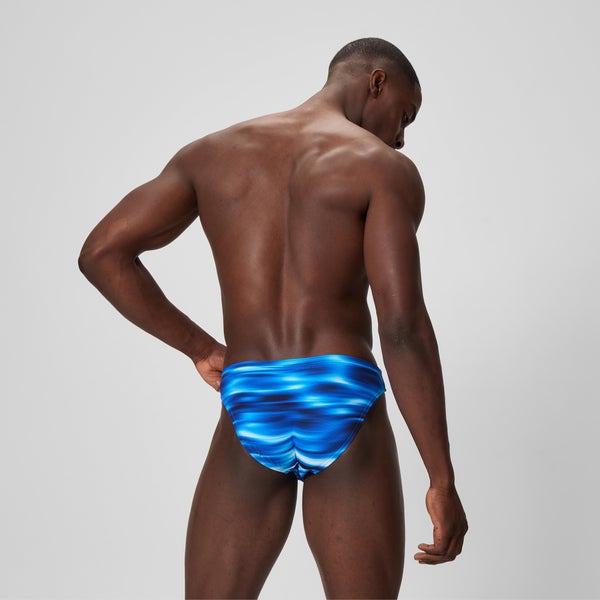Speedo Men's The Speedo Printed 1.5" Brief Blue