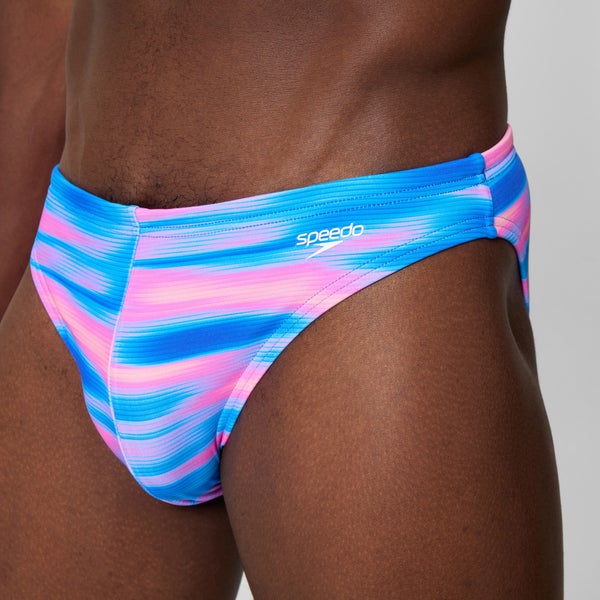 Speedo Men's The Speedo Printed 1.5" Brief Blue