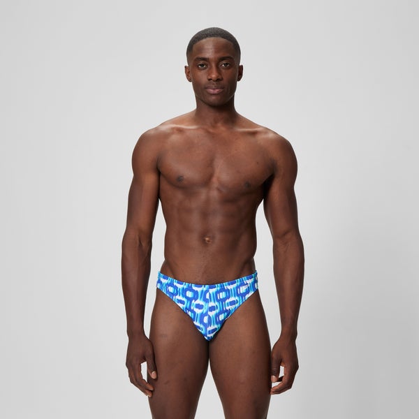 speedo Men's The Speedo Printed 1.5" Brief Blue