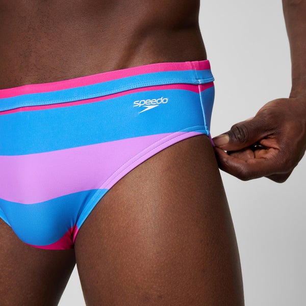 Speedo Men's The Speedo Printed 3" Brief Blue