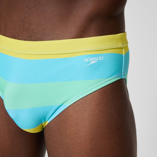 Speedo Men's The Speedo Printed 3" Brief Blue