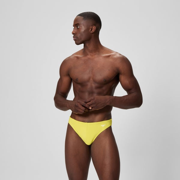 speedo Men's The Speedo Solid 1.5" Brief Yellow