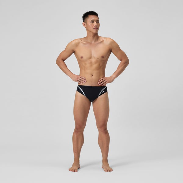 Speedo Men's Vanquisher Brief Black/Gray
