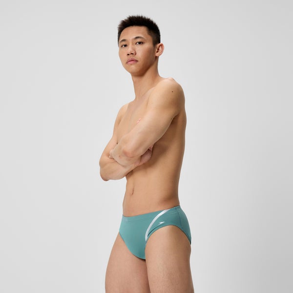 Speedo Men's Vanquisher Movement Brief Storm Green