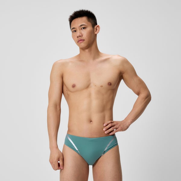 speedo Men's Vanquisher Movement Brief Storm Green