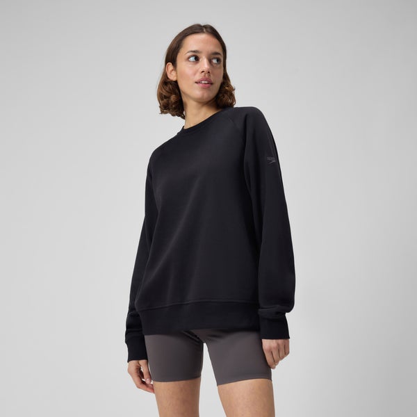 speedo Unisex Fleece Crew Black