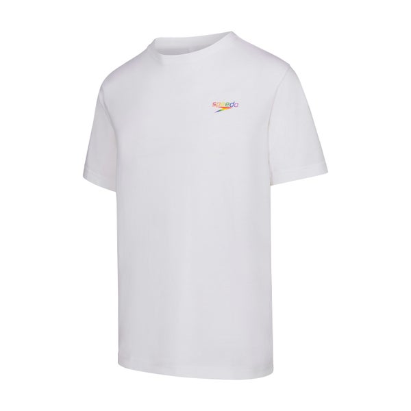 speedo Unisex Pride Short Sleeve Tee White
