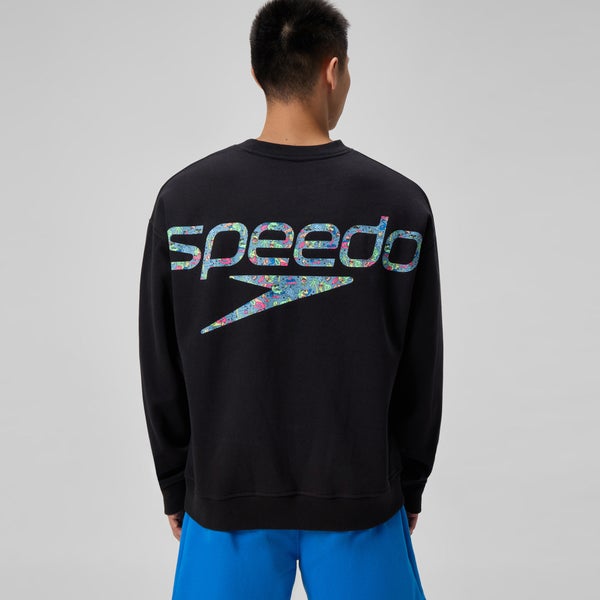 Speedo Unisex Team Event Fleece Crew Neck Black